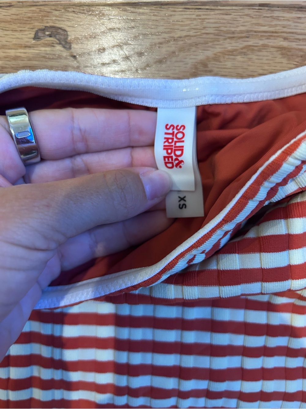 Solid & Striped One Piece - Picture 2 of 2